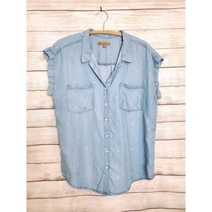 🔴 2/$25🔴⚡JACHS Girlfriend⚡Chambray Shirt